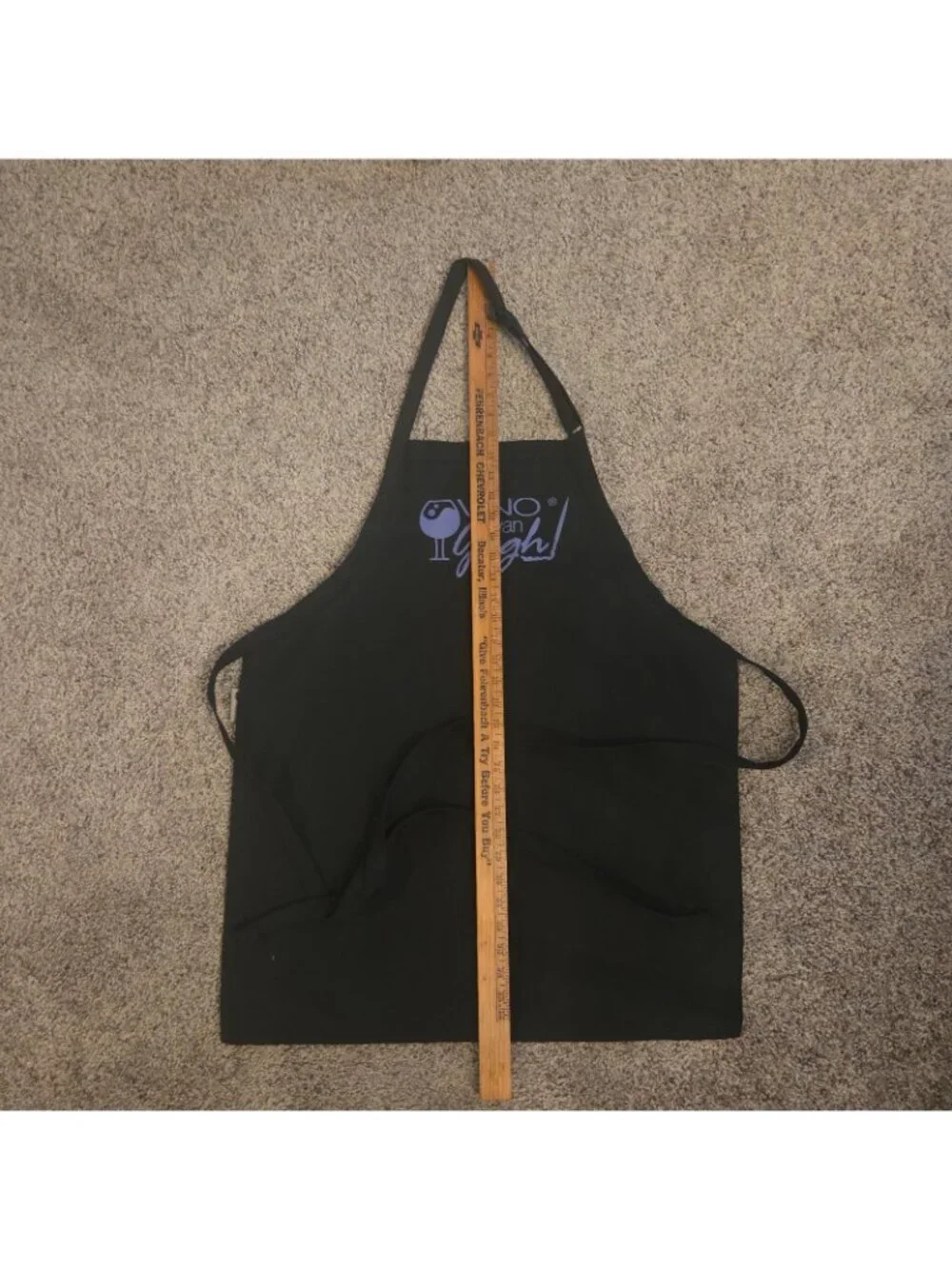 Painting Art or Cooking Apron Black Purple Logo Adult Size Daystar Made in USA